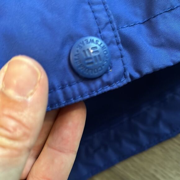 WOMENS VINTAGE COLUMBIA WINDBREAKER STYLE JACKET BLUE SIZE MEDIUM EEEUC - Picture 5 of 8